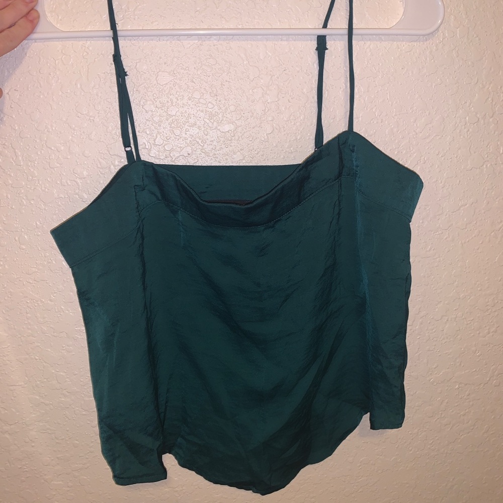 Pacsun green silk tank